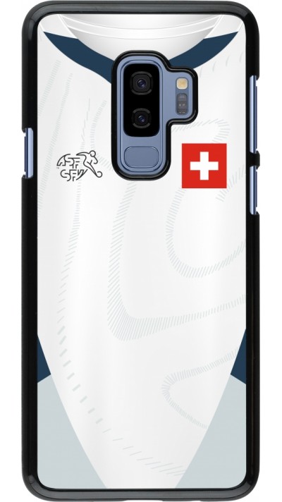 Coque Samsung Galaxy S9+ - Maillot de football Suisse Extérieur personnalisable