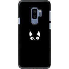 Coque Samsung Galaxy S9+ - Funny cat on black