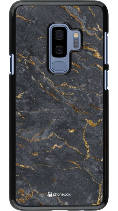 Coque Samsung Galaxy S9+ - Grey Gold Marble