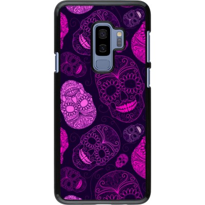 Coque Samsung Galaxy S9+ - Halloween 2023 pink skulls