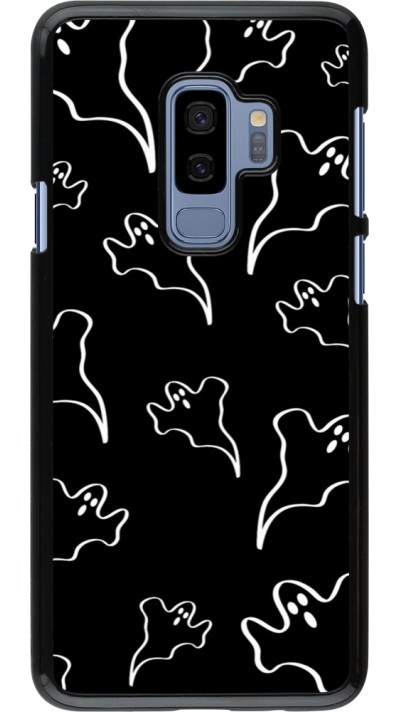 Coque Samsung Galaxy S9+ - Halloween 2024 black and white ghosts