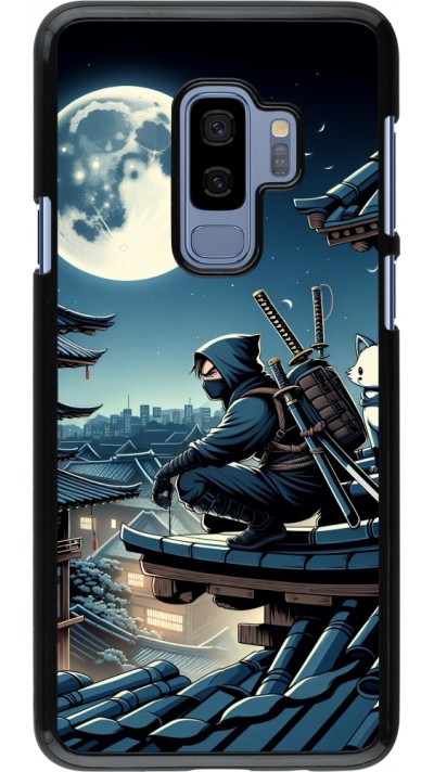 Coque Samsung Galaxy S9+ - Ninja sous la lune