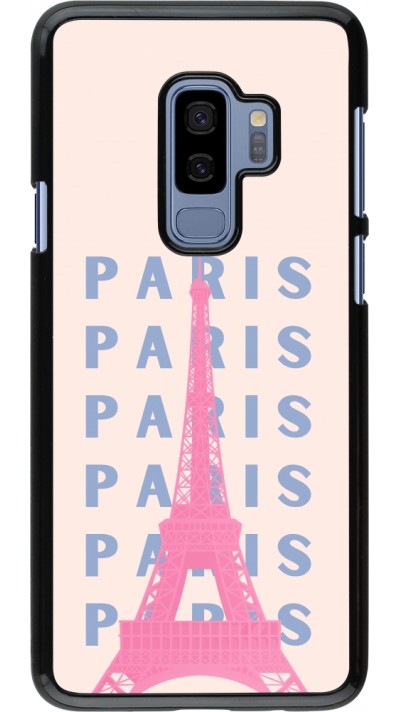 Coque Samsung Galaxy S9+ - Paris Pink Print