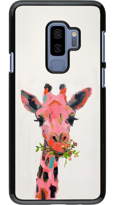 Coque Samsung Galaxy S9+ - Pink Girafe Paint