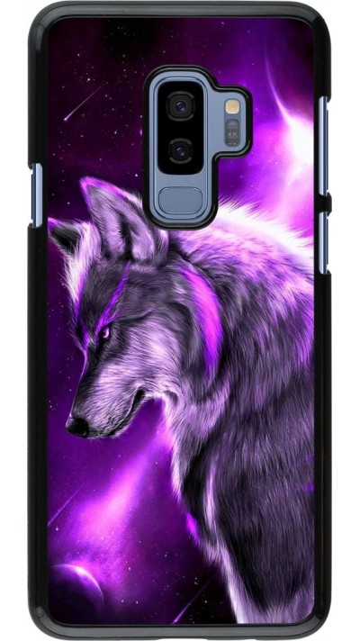 Coque Samsung Galaxy S9+ - Purple Sky Wolf