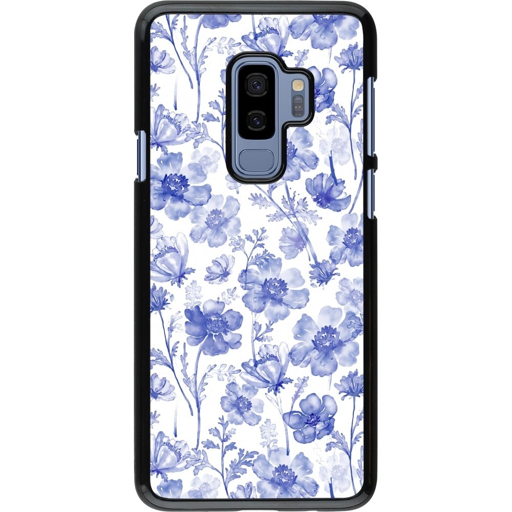 Coque Samsung Galaxy S9+ - Spring 23 watercolor blue flowers