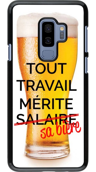 Coque Samsung Galaxy S9+ - Tout travail mérite sa bière