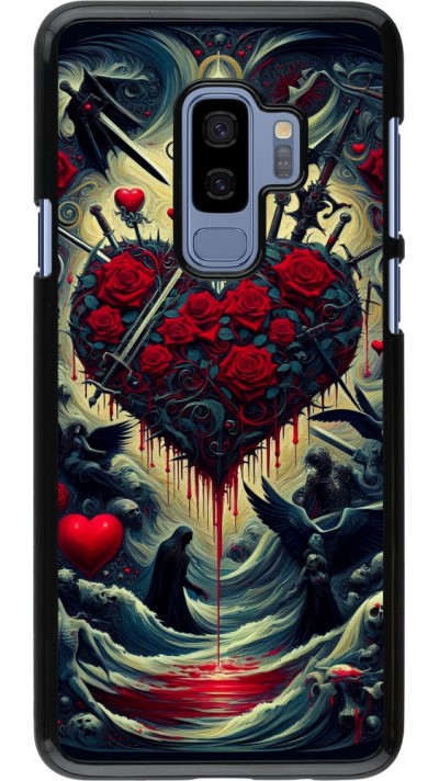 Coque Samsung Galaxy S9+ - Dark Love Coeur Sang