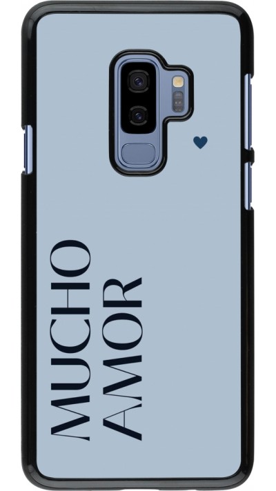 Coque Samsung Galaxy S9+ - Valentine 2024 mucho amor azul