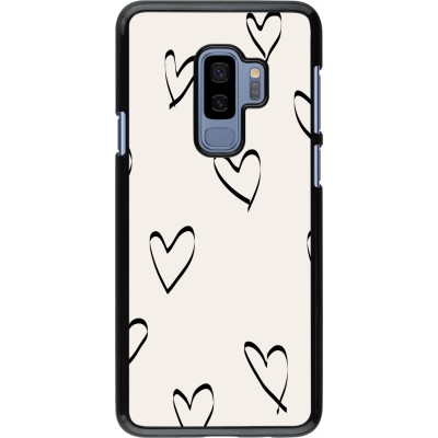 Coque Samsung Galaxy S9+ - Valentine 2023 minimalist hearts