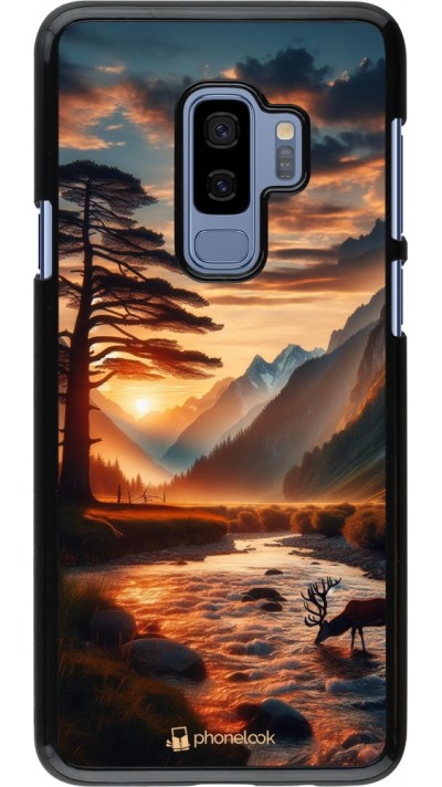 Coque Samsung Galaxy S9+ - Valley Sunset Deer Tree