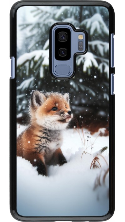 Coque Samsung Galaxy S9+ - Noël 2023 Renardeau sapin