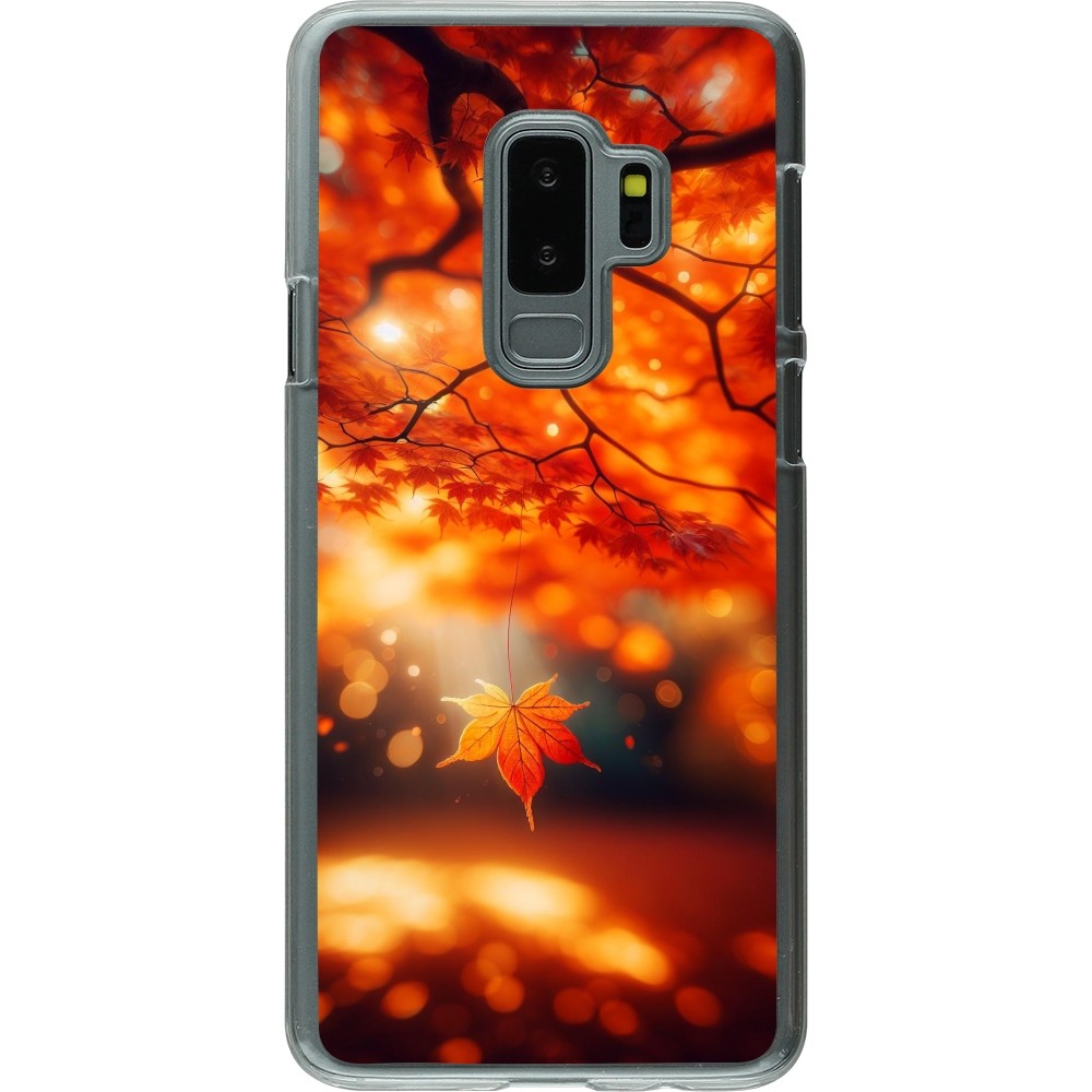 Coque Samsung Galaxy S9+ - Plastique transparent Automne Magique Orange