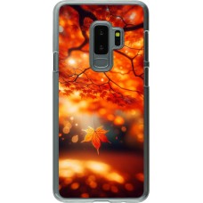 Coque Samsung Galaxy S9+ - Plastique transparent Automne Magique Orange