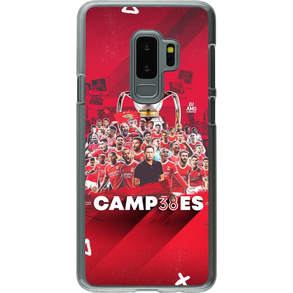 Coque Samsung Galaxy S9+ - Plastique transparent Benfica Campeoes 2023