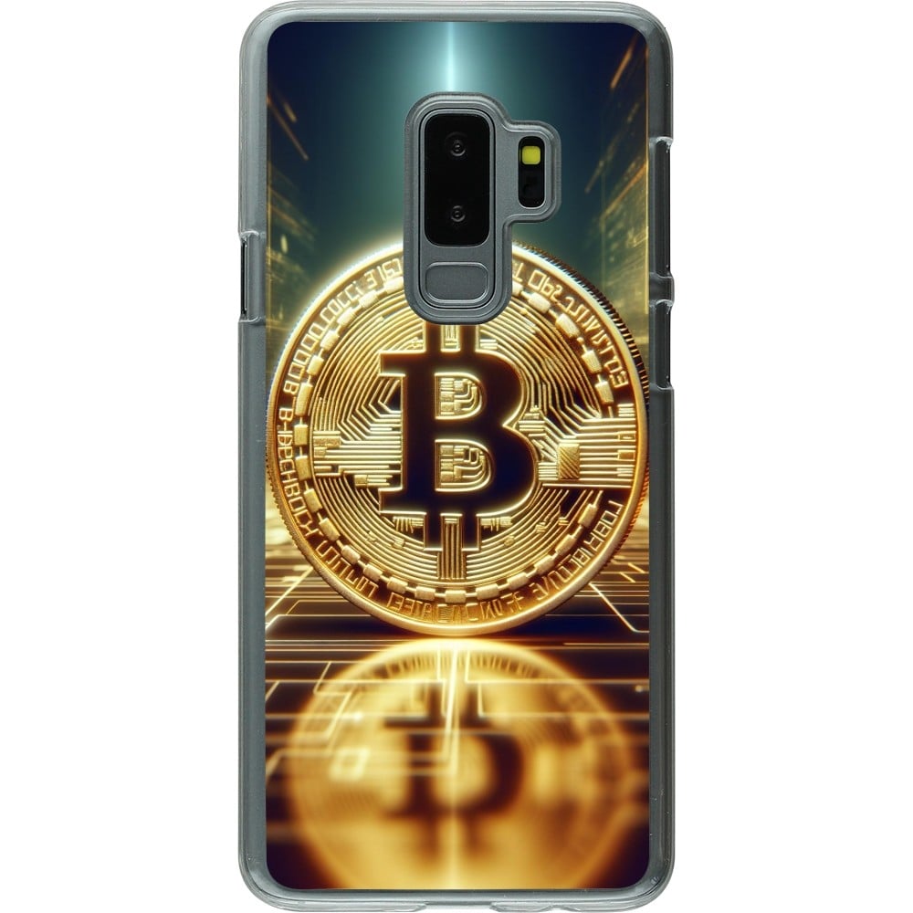 Coque Samsung Galaxy S9+ - Plastique transparent Bitcoin Standing