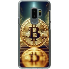 Coque Samsung Galaxy S9+ - Plastique transparent Bitcoin Standing