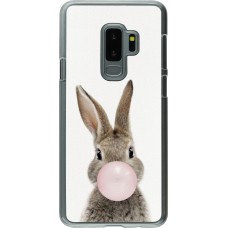 Coque Samsung Galaxy S9+ - Plastique transparent Easter 2023 bubble gum bunny