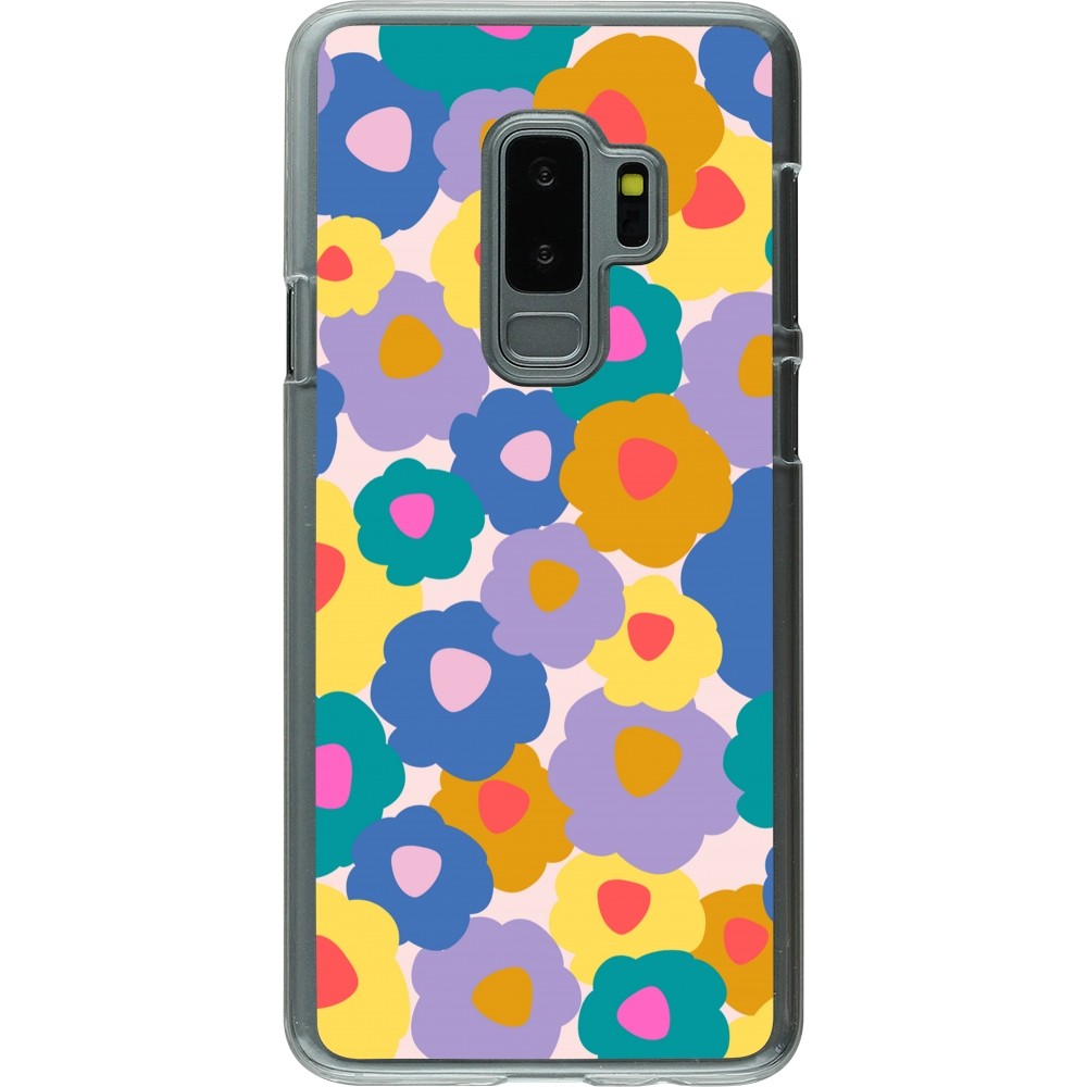 Coque Samsung Galaxy S9+ - Plastique transparent Easter 2024 flower power