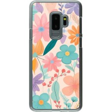 Coque Samsung Galaxy S9+ - Plastique transparent Easter 2024 spring flowers