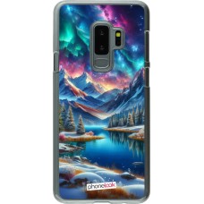 Coque Samsung Galaxy S9+ - Plastique transparent Fantasy Mountain Lake Sky Stars