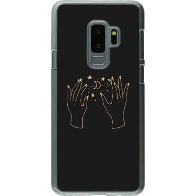 Coque Samsung Galaxy S9+ - Plastique transparent Grey magic hands