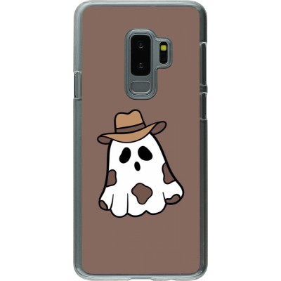 Coque Samsung Galaxy S9+ - Plastique transparent Halloween 2024 cowboy ghost