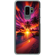 Coque Samsung Galaxy S9+ - Plastique transparent Maldives Dusk Bliss