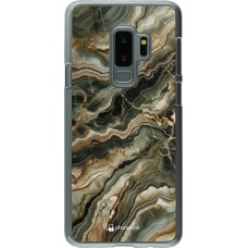 Coque Samsung Galaxy S9+ - Plastique transparent Marbre Olive