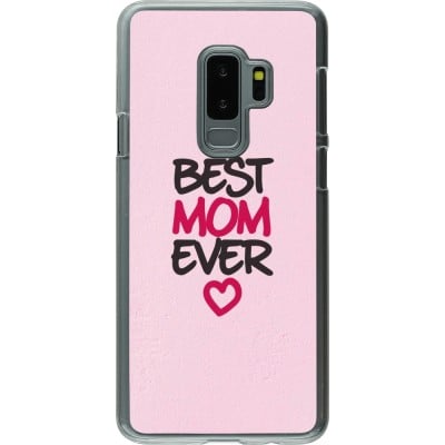 Coque Samsung Galaxy S9+ - Plastique transparent Mom 2023 best Mom ever pink