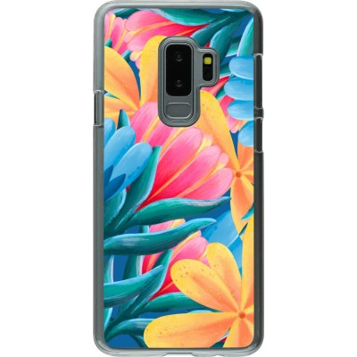 Coque Samsung Galaxy S9+ - Plastique transparent Spring 23 colorful flowers