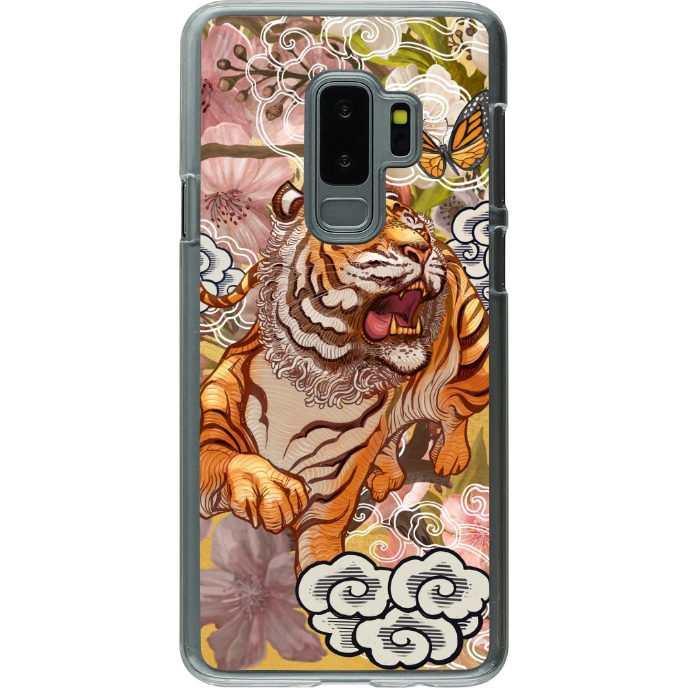 Coque Samsung Galaxy S9+ - Plastique transparent Spring 23 japanese tiger