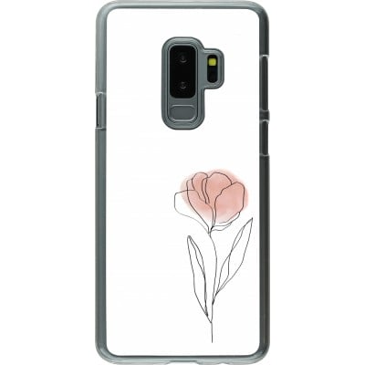 Coque Samsung Galaxy S9+ - Plastique transparent Spring 23 minimalist flower