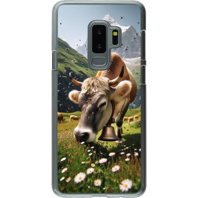 Coque Samsung Galaxy S9+ - Plastique transparent Vache montagne Valais