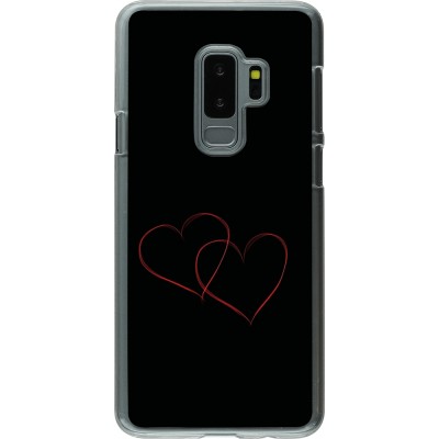 Coque Samsung Galaxy S9+ - Plastique transparent Valentine 2023 attached heart