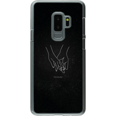 Coque Samsung Galaxy S9+ - Plastique transparent Valentine 2023 hands forever