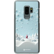 Coque Samsung Galaxy S9+ - Plastique transparent Noël 2023 Petit Père Flocon