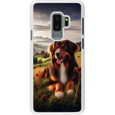 Coque Samsung Galaxy S9+ - Plastique blanc Chien Campagne Suisse