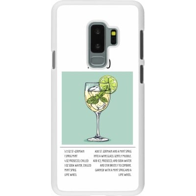 Coque Samsung Galaxy S9+ - Plastique blanc Cocktail recette Hugo