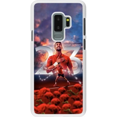 Coque Samsung Galaxy S9+ - Plastique blanc Djokovic 23 Grand Slam