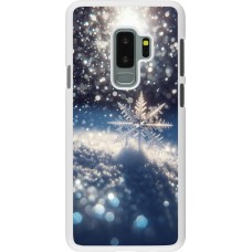 Coque Samsung Galaxy S9+ - Plastique blanc Flocon Solaire Éclat