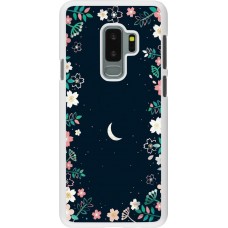 Coque Samsung Galaxy S9+ - Plastique blanc Flowers space