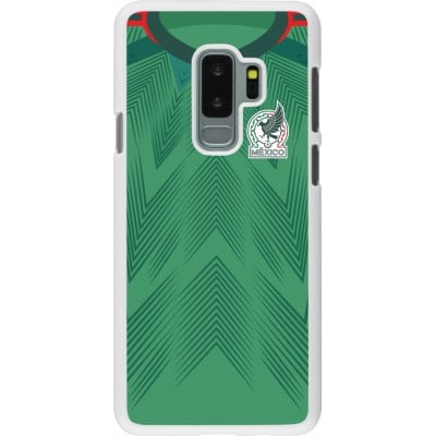 Coque Samsung Galaxy S9+ - Plastique blanc Maillot de football Mexique 2022 personnalisable