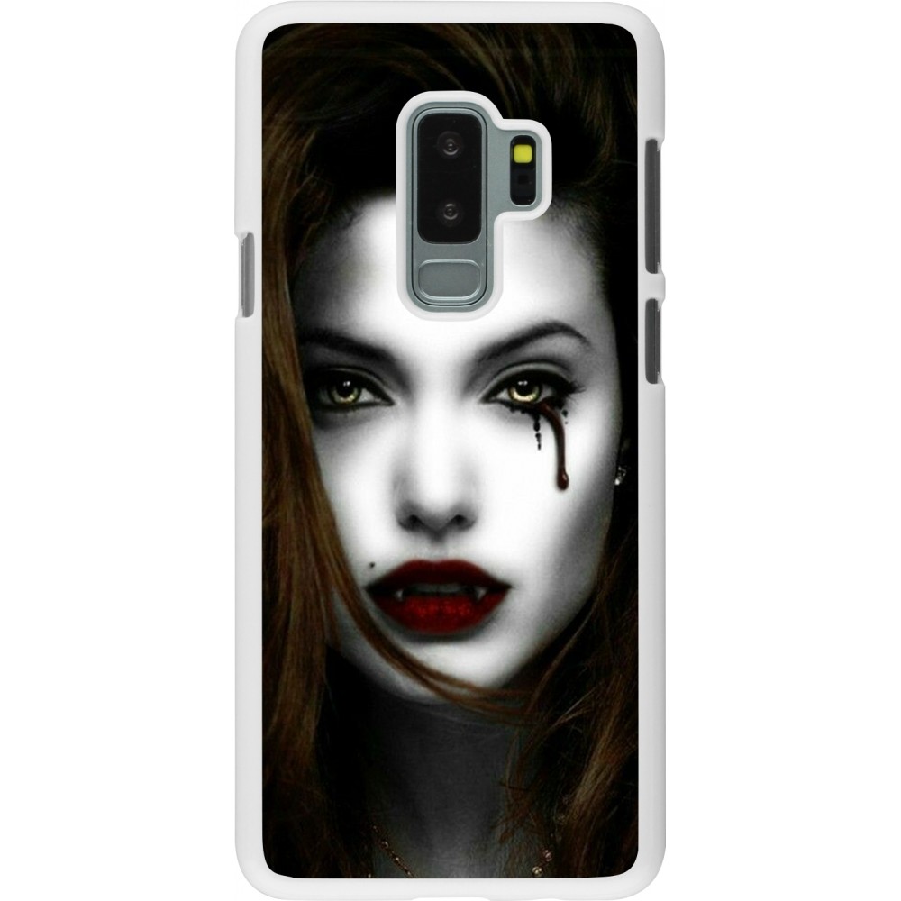 Coque Samsung Galaxy S9+ - Plastique blanc Halloween 2023 gothic vampire