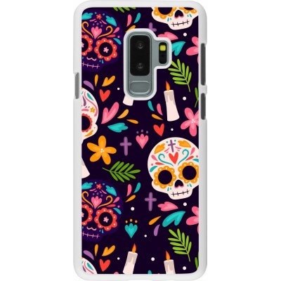 Coque Samsung Galaxy S9+ - Plastique blanc Halloween 2023 mexican style