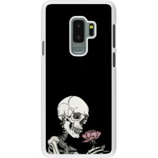 Coque Samsung Galaxy S9+ - Plastique blanc Halloween 2023 rose and skeleton