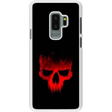 Coque Samsung Galaxy S9+ - Plastique blanc Halloween 2023 scary skull