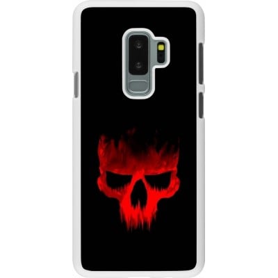 Coque Samsung Galaxy S9+ - Plastique blanc Halloween 2023 scary skull