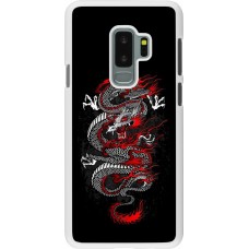 Coque Samsung Galaxy S9+ - Plastique blanc Japanese style Dragon Tattoo Red Black