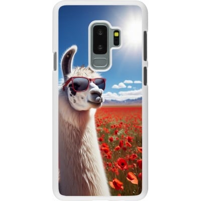 Coque Samsung Galaxy S9+ - Plastique blanc Lama Chic en Coquelicot